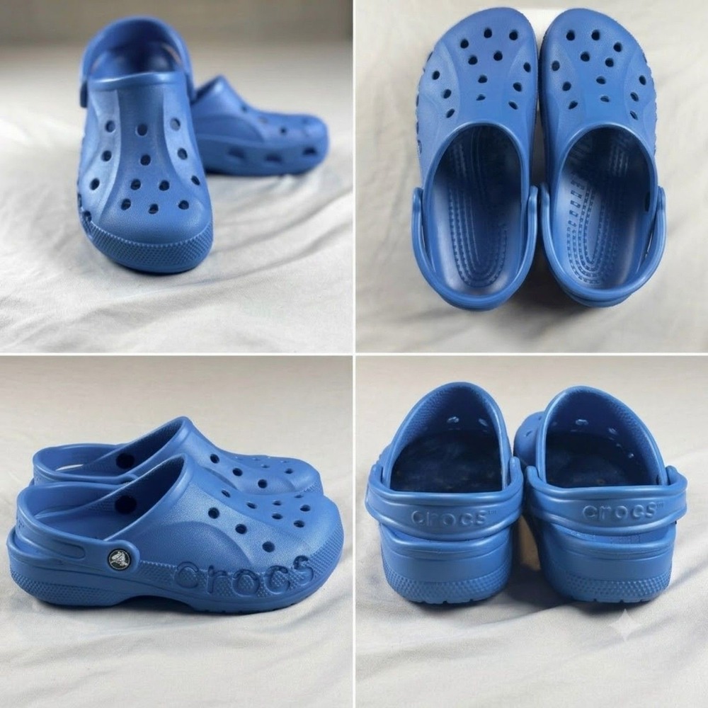 Crocs Unisex Baya Clogs Size Men 5 Women 7 Blue Water Shoes Sandals New No Tags
